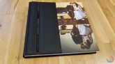 Conjunto Album Boda Polipiel Negra Album grande y 2 pequeÃ±os de 24x24